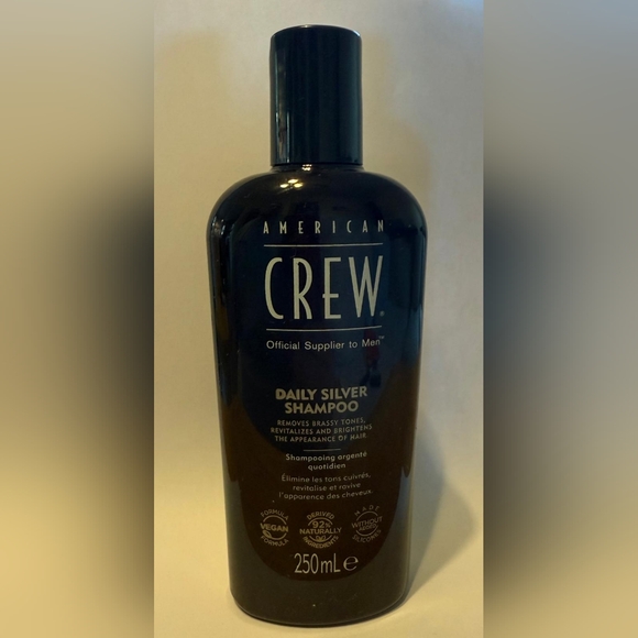 TWO American Crew Men's Shampoo, Daily Silver, Removes Brassy Tones 250ml - Picture 7 of 8